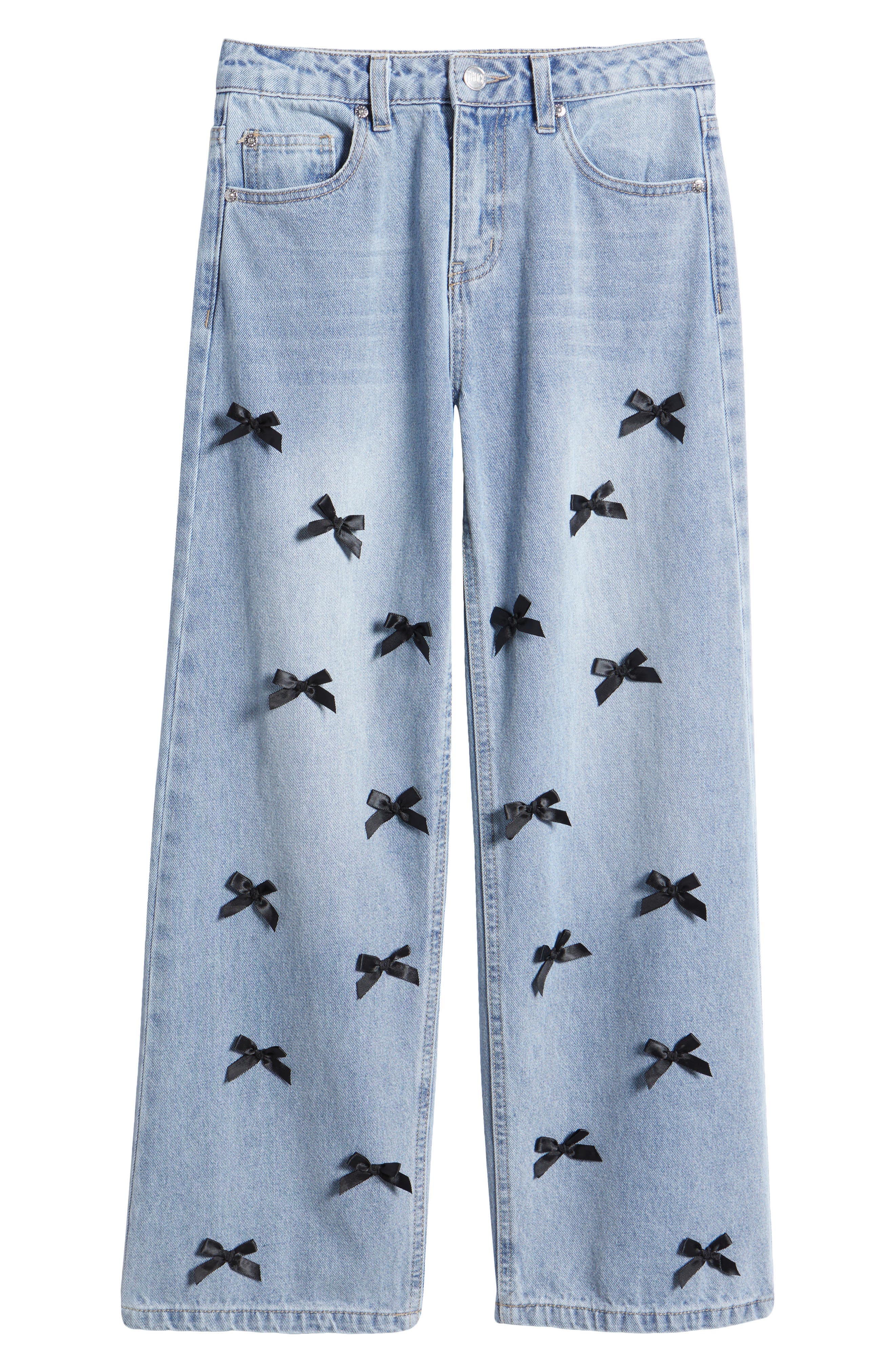 Truce Kids' Mid Rise Nonstretch Straight Leg Jeans in Denim 