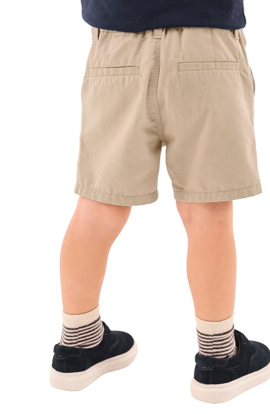 Shop Next Kids' Cotton Chino Shorts In Natural