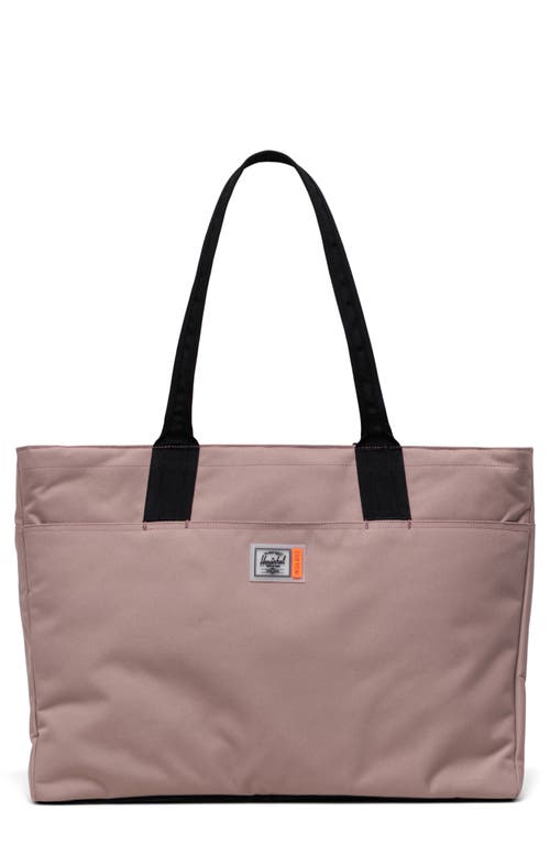 Herschel Supply Co. Alexander Insulated Recycled Polyester Zip Tote and Bottle Holder in Ash Rose