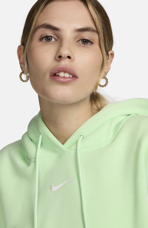 Shop Nike Sportswear Phoenix Fleece Pullover Hoodie In Vapor Green/sail