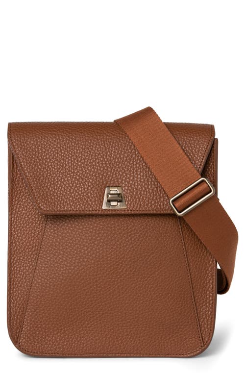Akris Small Anouk Leather Messenger Bag in Caramel at Nordstrom