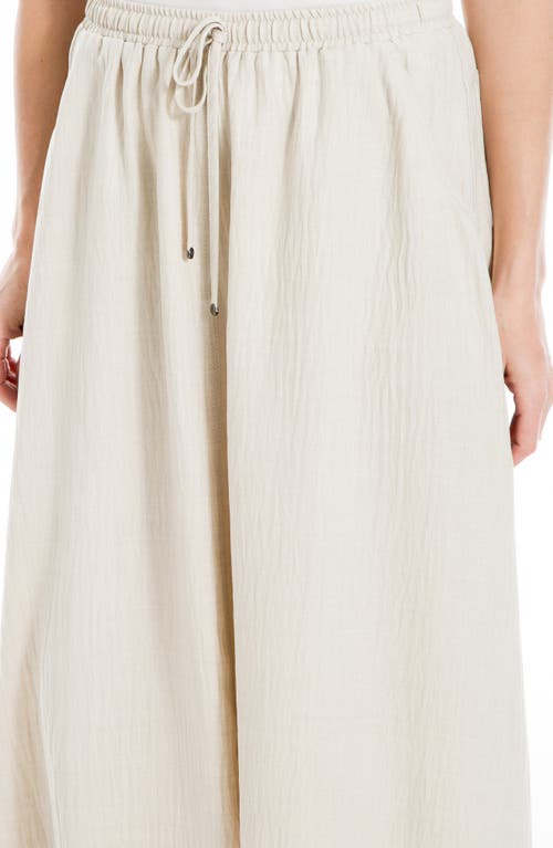 Max Studio Textured Crop Maxi Skirt In Heather Oatmeal