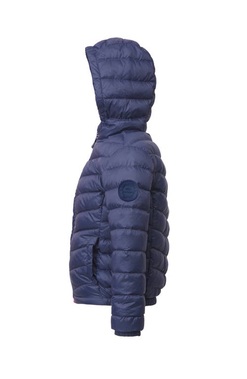 Rokka&rolla Kids' Ultra Light Packable Down Jacket In Navy