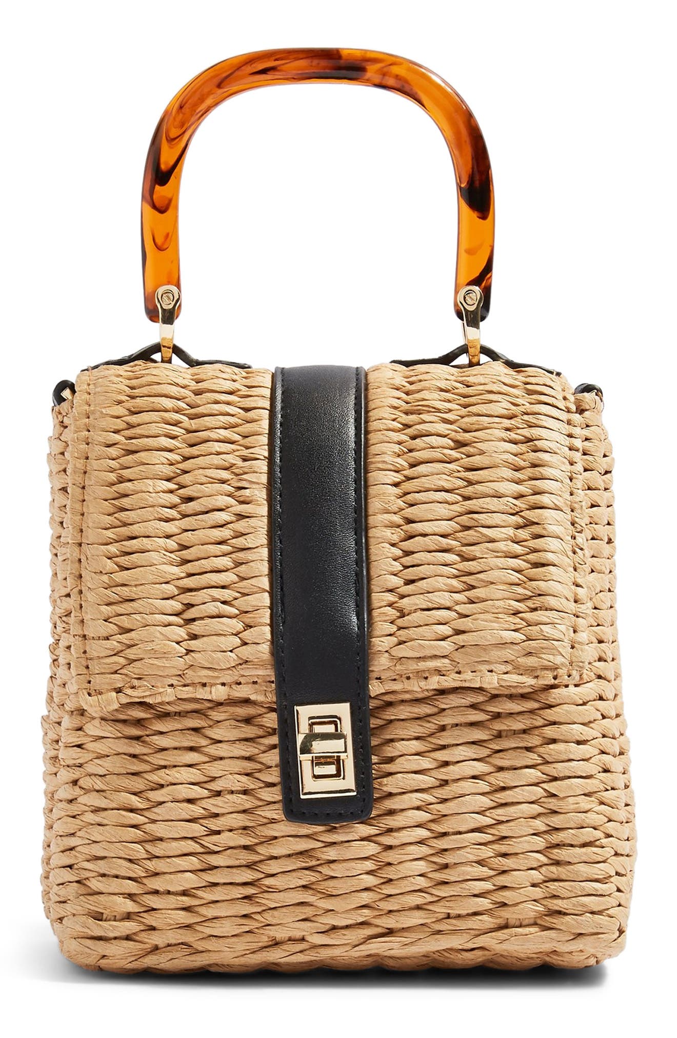 topshop wicker bag