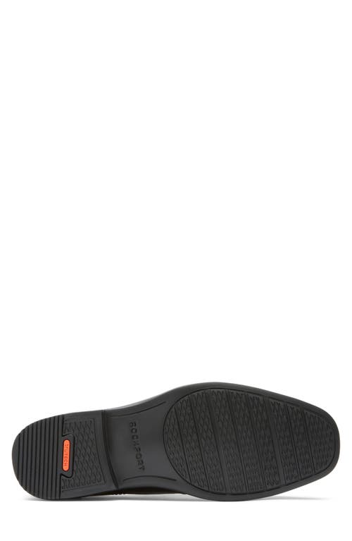 Rockport Isaac Apron Toe Slip-on Shoe In Black