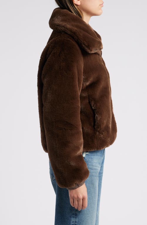 Shop Save The Duck Jeon Wind & Water Resistant Reversible Faux Shearling & Recycled Polyester Puffer Jack In Brown Black