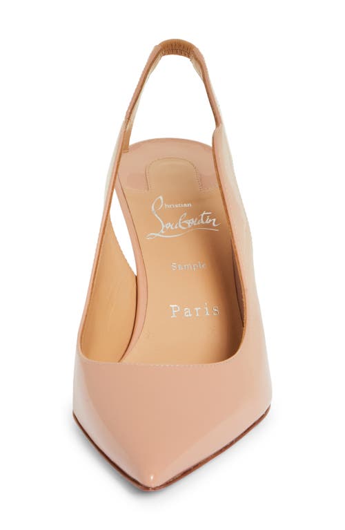 Shop Christian Louboutin Hot Chick Pointed Toe Slingback Pump In N295 Beige/lin Beige