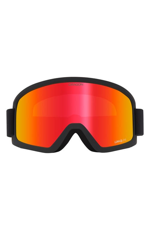 DRAGON DX3 OTG 63mm Snow Goggles in Black Ll Red Ion at Nordstrom