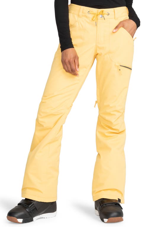 Nadia Insulated Waterproof Snow Pants in Sunset Gold