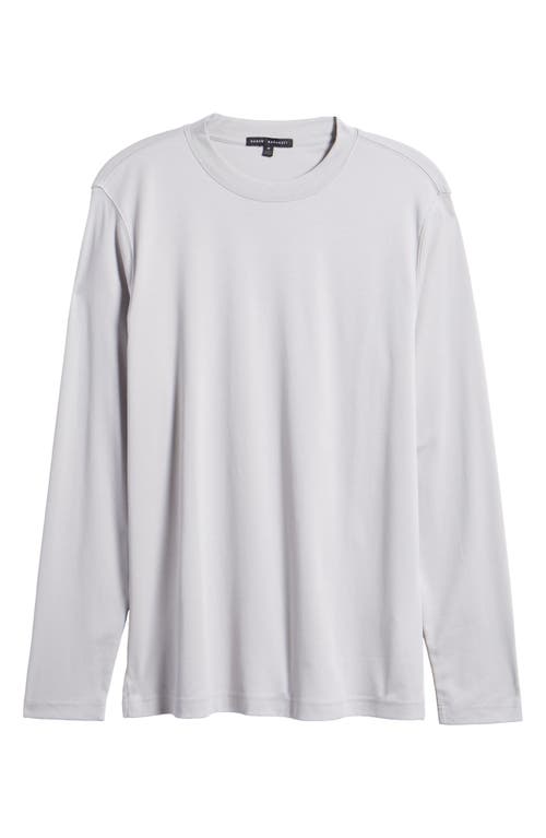 Shop Robert Barakett Georgia Long Sleeve T-shirt In Chalk