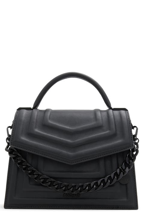 ALDO Women's Kedauldan Barrel Bag, Black/Black