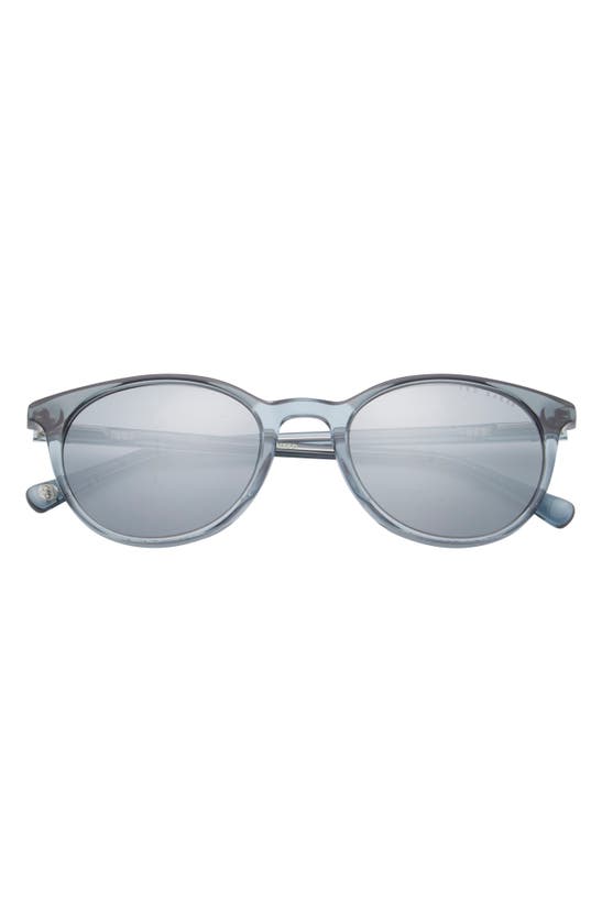 Ted Baker 51mm Polarized Round Sunglasses In Slate