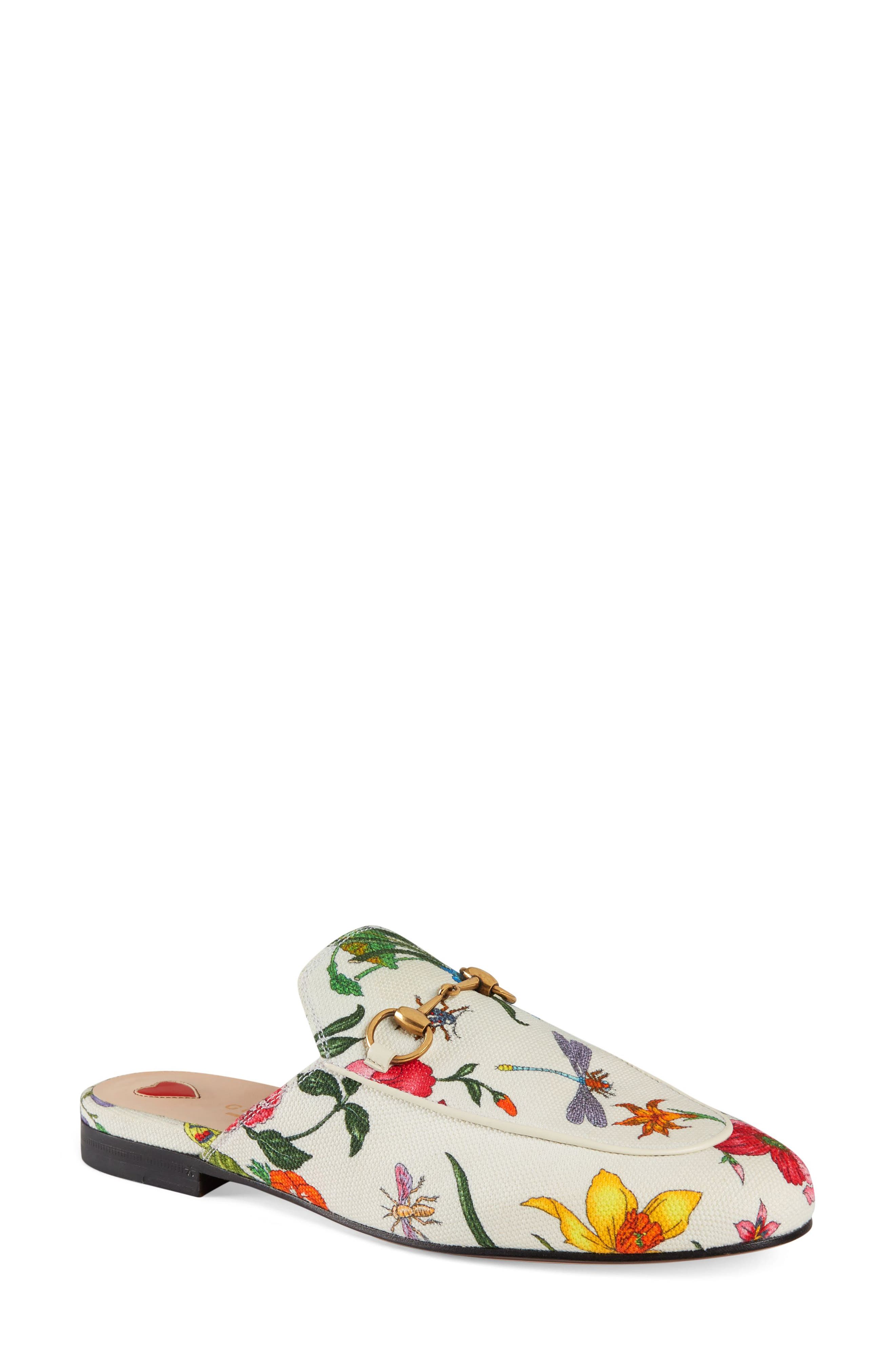 Gucci Princetown Loafer Mule - White