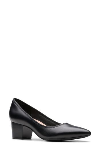 Clarks Ellanie Hope In Black Leather