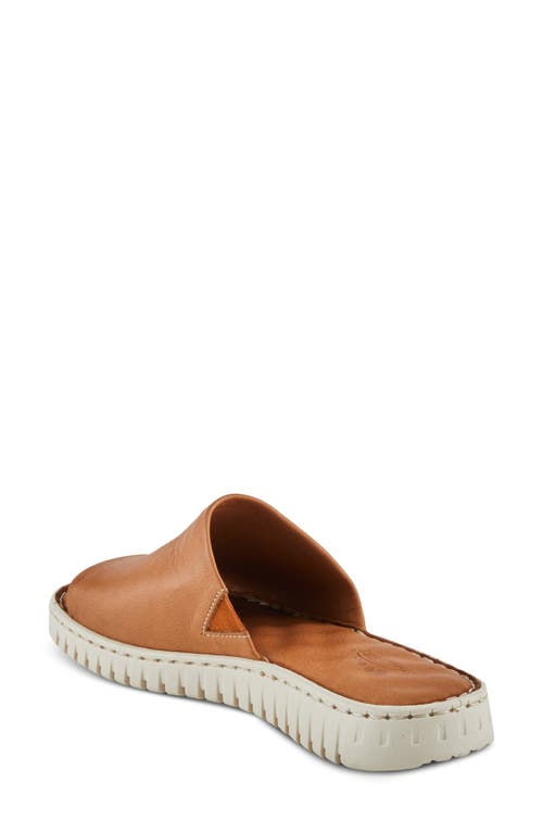 Shop Spring Step Nappa Slide Sandal In Camel