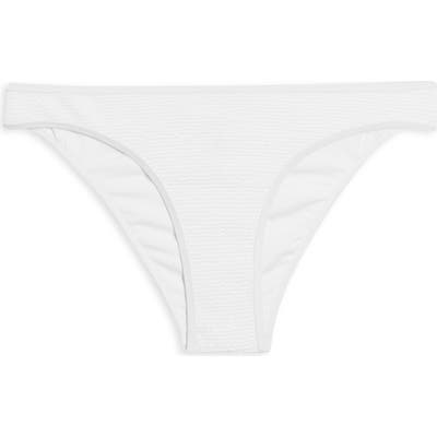 Topshop Crinkle High Leg Bikini Bottoms, US (fits like 0) - White