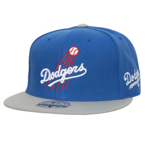Men's Mitchell & Ness Cream/Gray Brooklyn Dodgers Homefield Fitted Hat