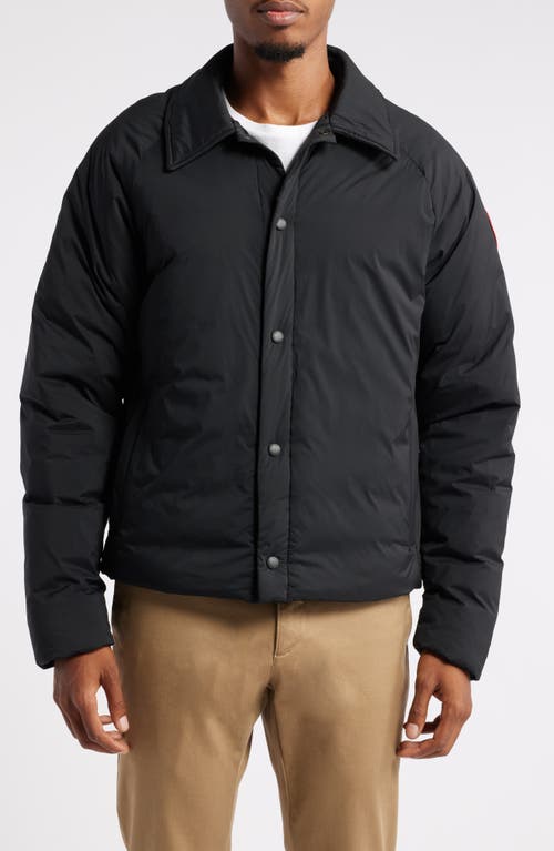 Shop Canada Goose Lodge Packable Windproof 750 Fill Power Down Jacket In Black - Noir