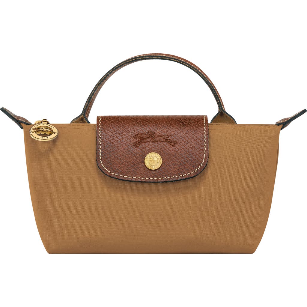 Longchamp Le Pliage Cosmetics Case In Fawn