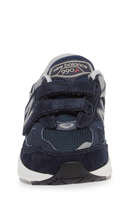 New Balance Kids' Fuelcell 990v6 Running Shoe In Navy/silver