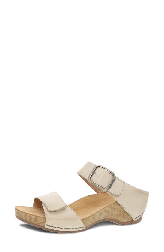 Shop Dansko Tanya Slide Sandal In Linen