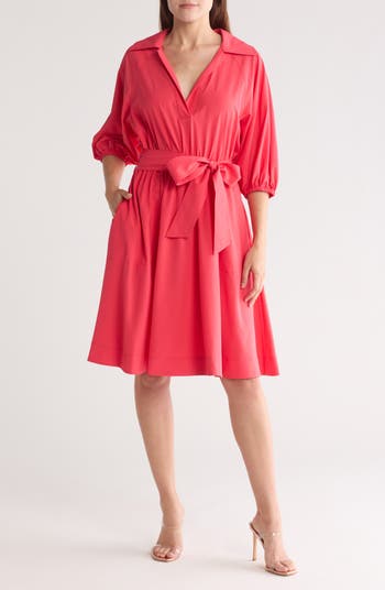 Calvin Klein Commuter Collared A Line Dress Nordstromrack