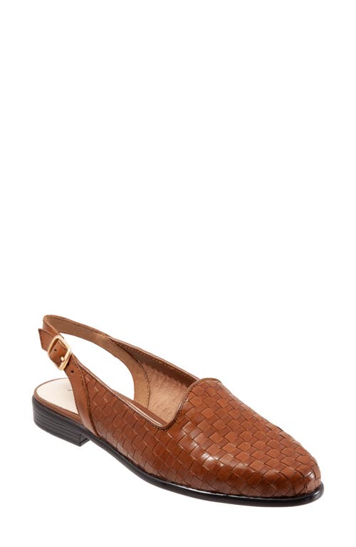 Trotters Lena Flat Cognac Leather at Nordstrom,