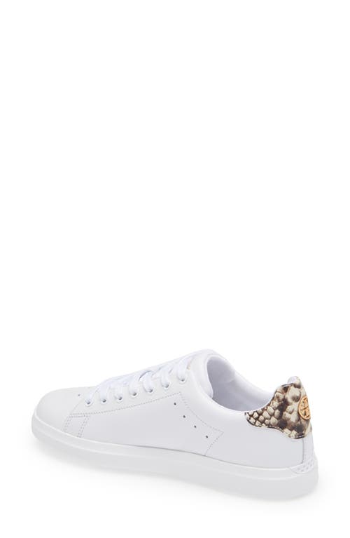 Shop Tory Burch Howell Court Sneaker In Titanium White/warm Roccia