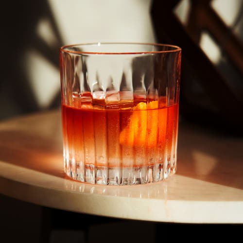 Viski Reserve Milo Crystal Rocks Glasses Set Of 4 In Clear