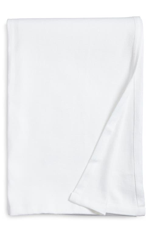 Nordstrom Textured Organic Cotton Blanket In White