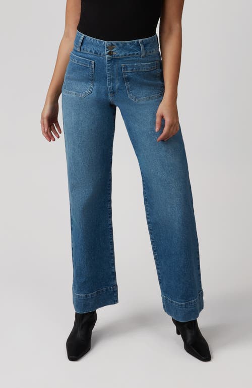 Lola Jeans Colette High Rise Wide Leg Jeans In Morning Day Light