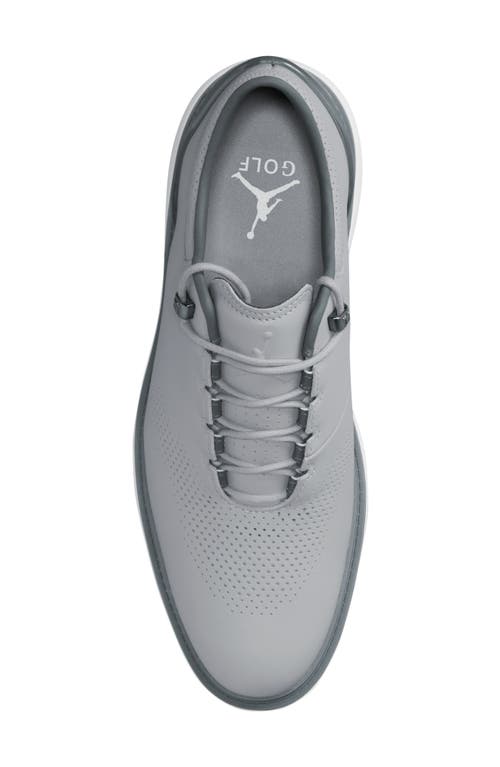 Shop Jordan Adg 4 Golf Shoe In Wolf Grey/white/smoke Grey