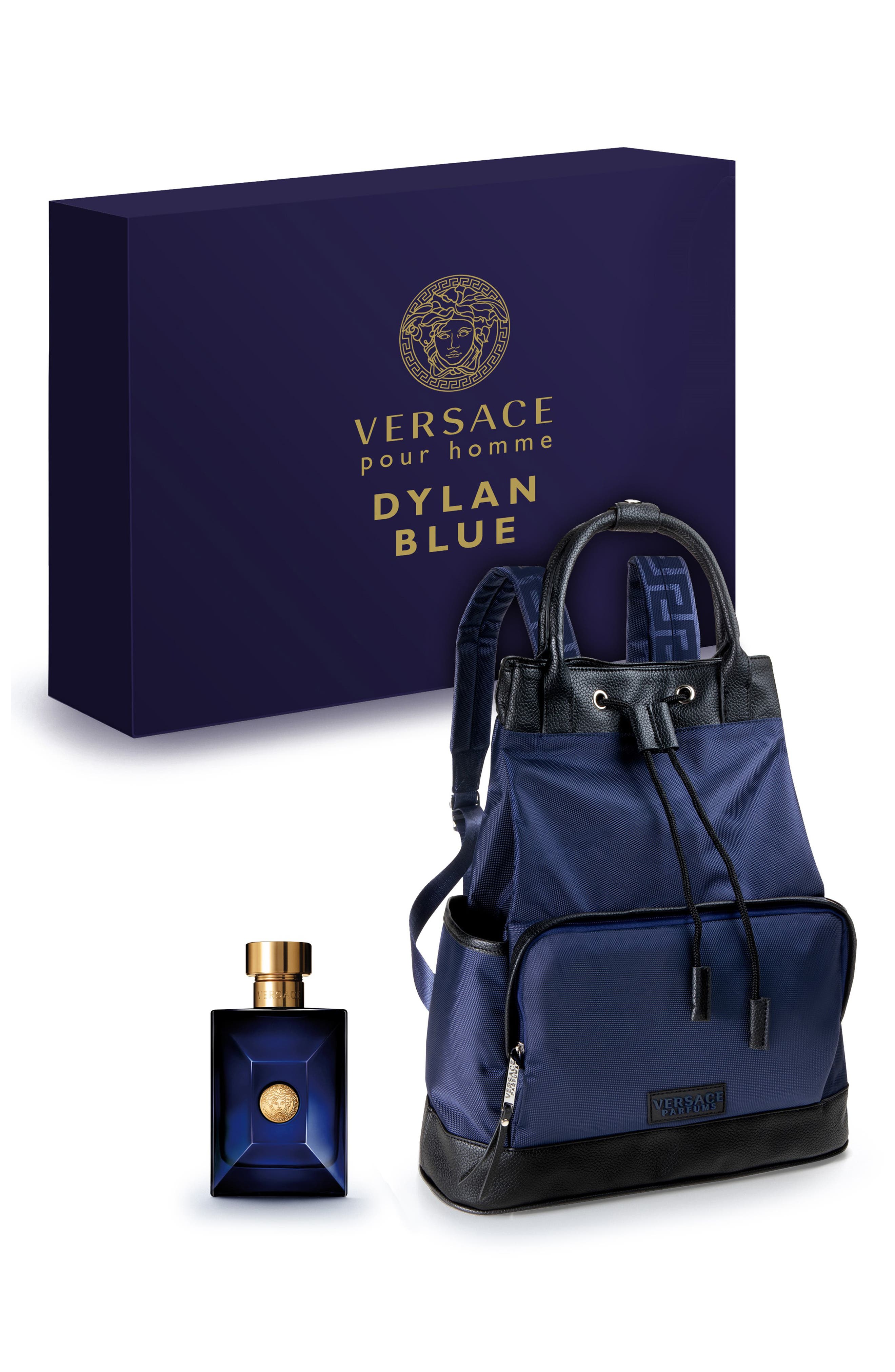 versace dylan blue backpack set