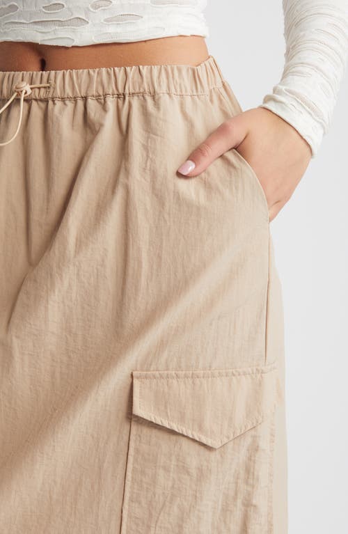 Shop Something New Alicia Parachute Maxi Skirt In Brazzilian Sand