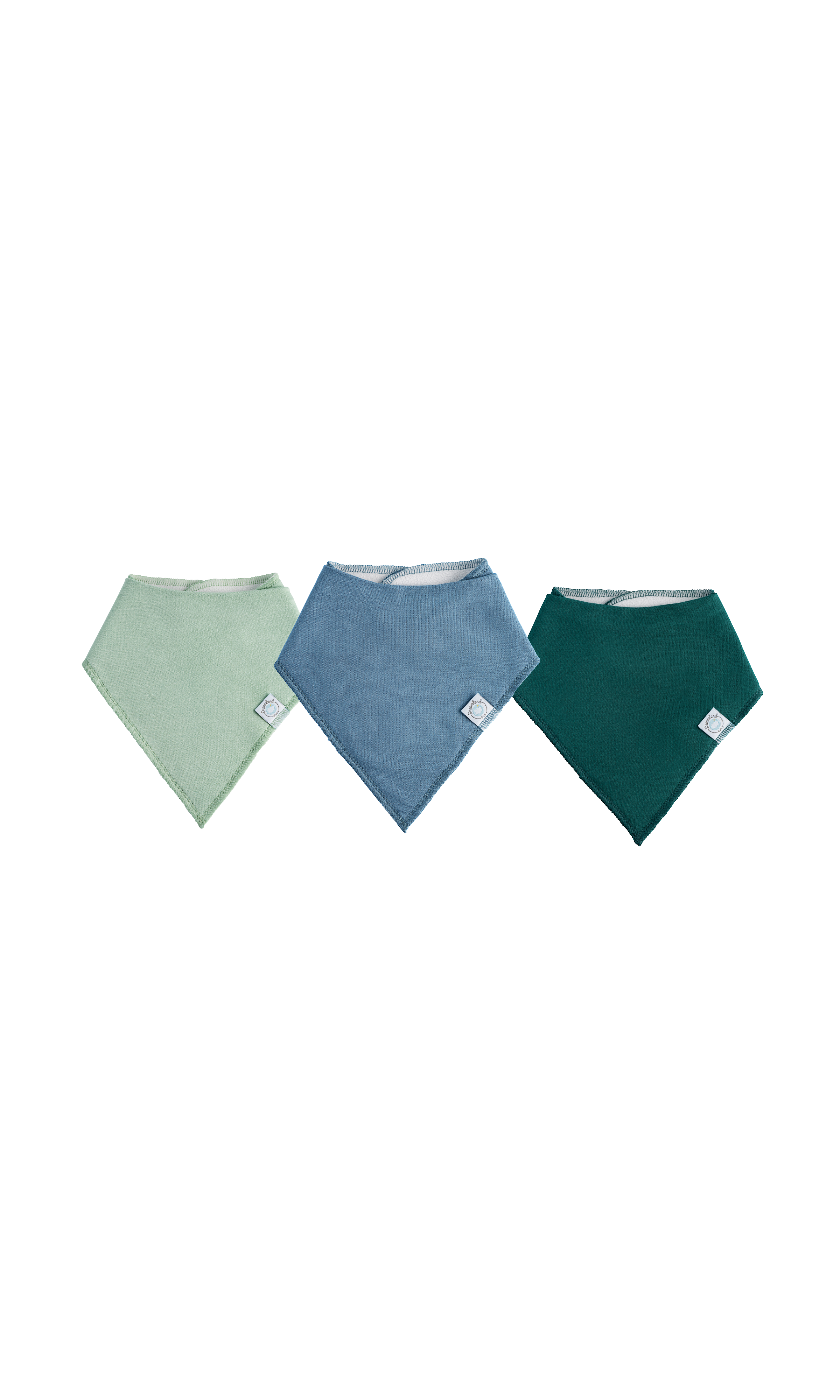 Dreamland Baby Dream Bandana Bib - 3 Pack in Sage Green 