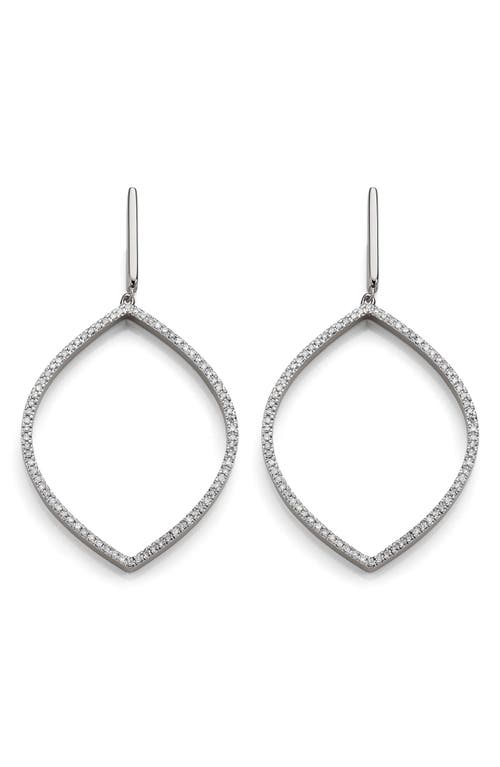 Monica Vinader Naida Marquise Diamond Cocktail Drop Earrings in Ss