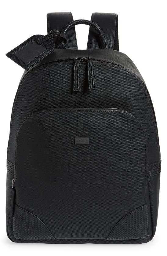 Ted Baker Riviera Faux Leather Backpack In Black ModeSens