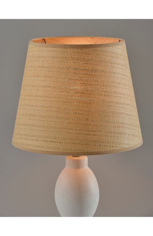 Adesso Lighting Everest Table Lamp In White Ceramic