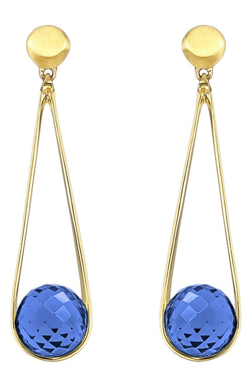 Dean Davidson Mini Ipanema Drop Earrings In Midnight Blue/gold