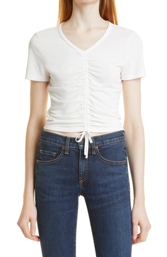 ALICE AND OLIVIA MAURY CENTER RUCHED TOP