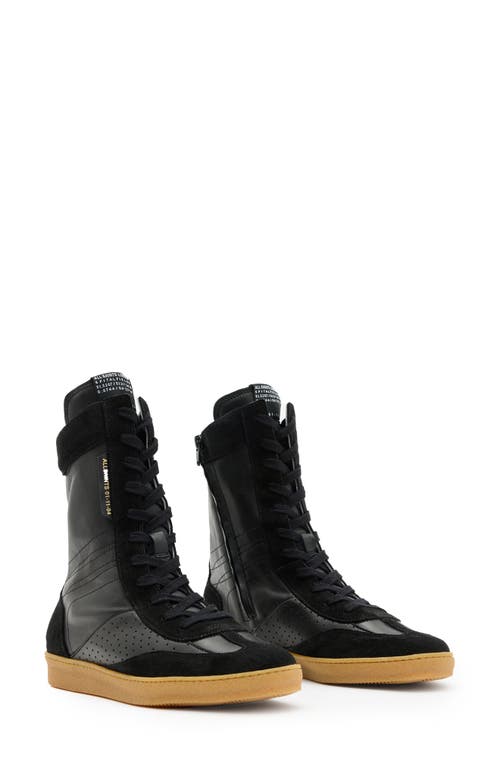 Shop Allsaints Louise High Top Sneaker In Black