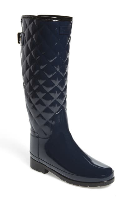 Hunter Original Refined High Gloss Quilted Waterproof Rain Boot Nordstrom Rack