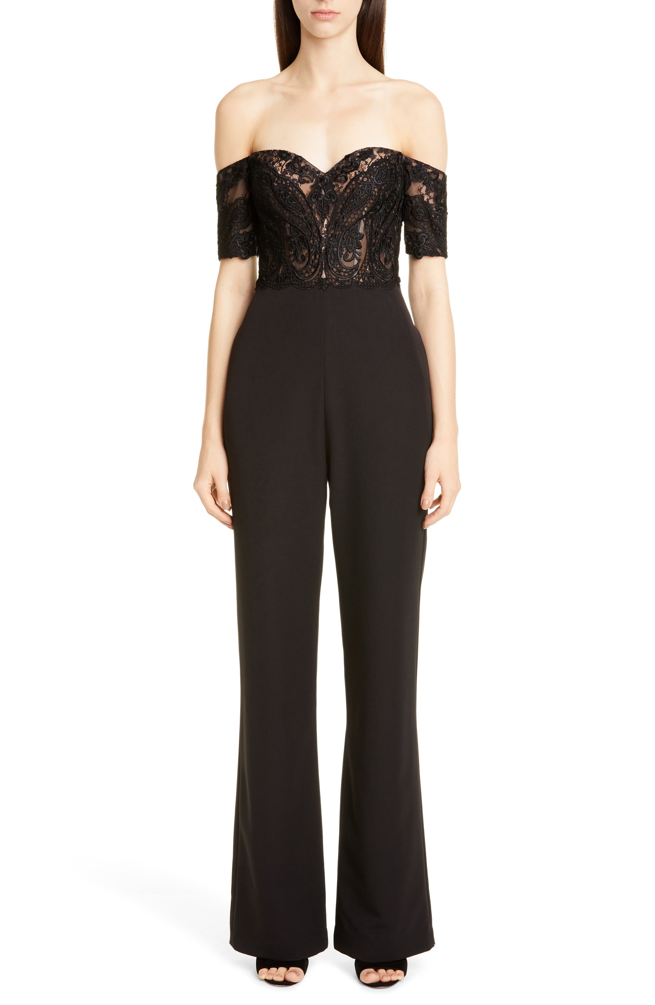 badgley mischka jumpsuit