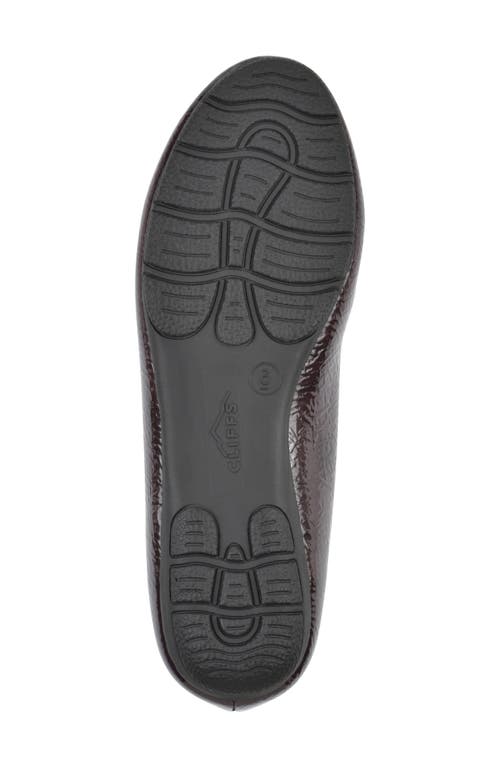 Cliffs By White Mountain Glowing Bit Loafer In Burgundy Patent