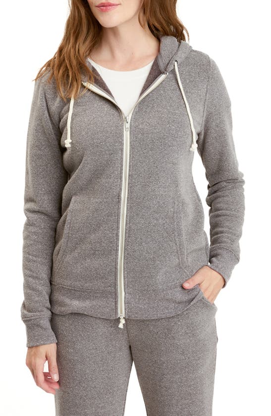 Shop Threads 4 Thought Full Zip Hoodie In Heather Grey