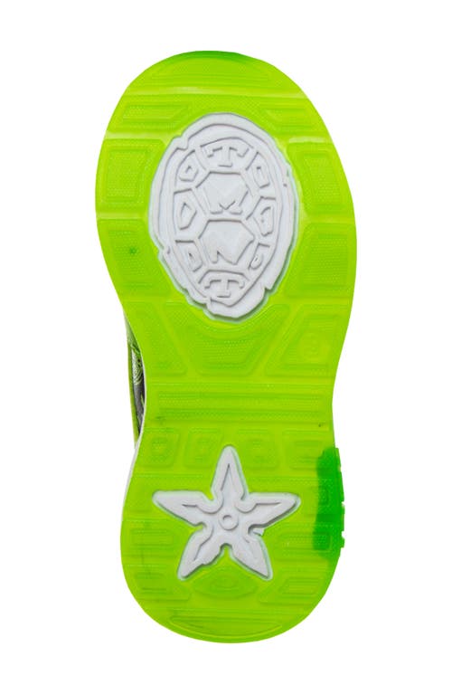 Shop Josmo Kids' Ninja Turtle Sneaker In Black/green