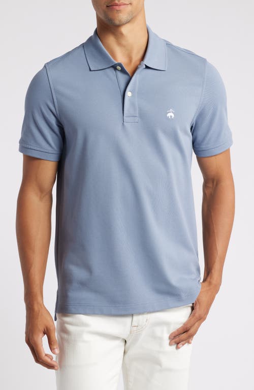 Shop Brooks Brothers Slim Fit Stretch Cotton Piqué Polo In Flint Stone