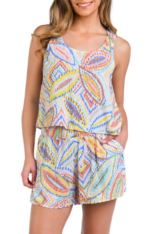 La Blanca Sunbaked Jewels Flyaway Cover-Up Tank White at Nordstrom,