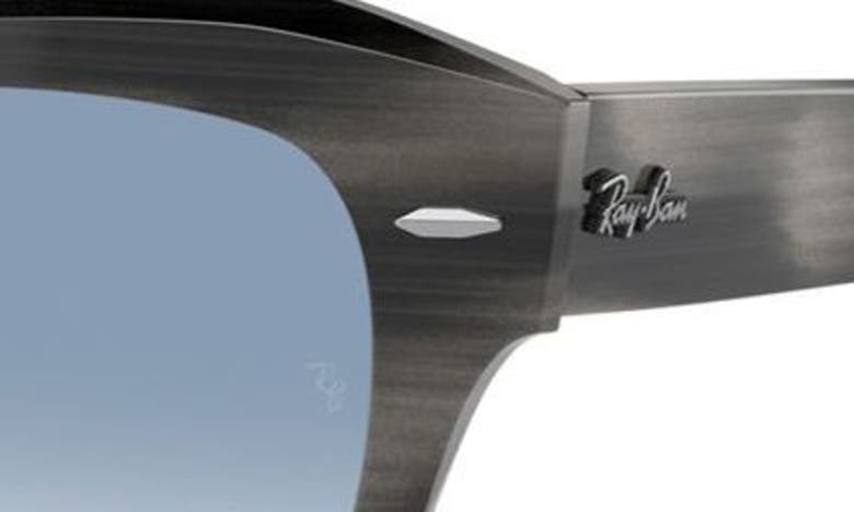 Shop Ray Ban State Street 52mm Sunglasses In Striped Gray/ Gradient Blue