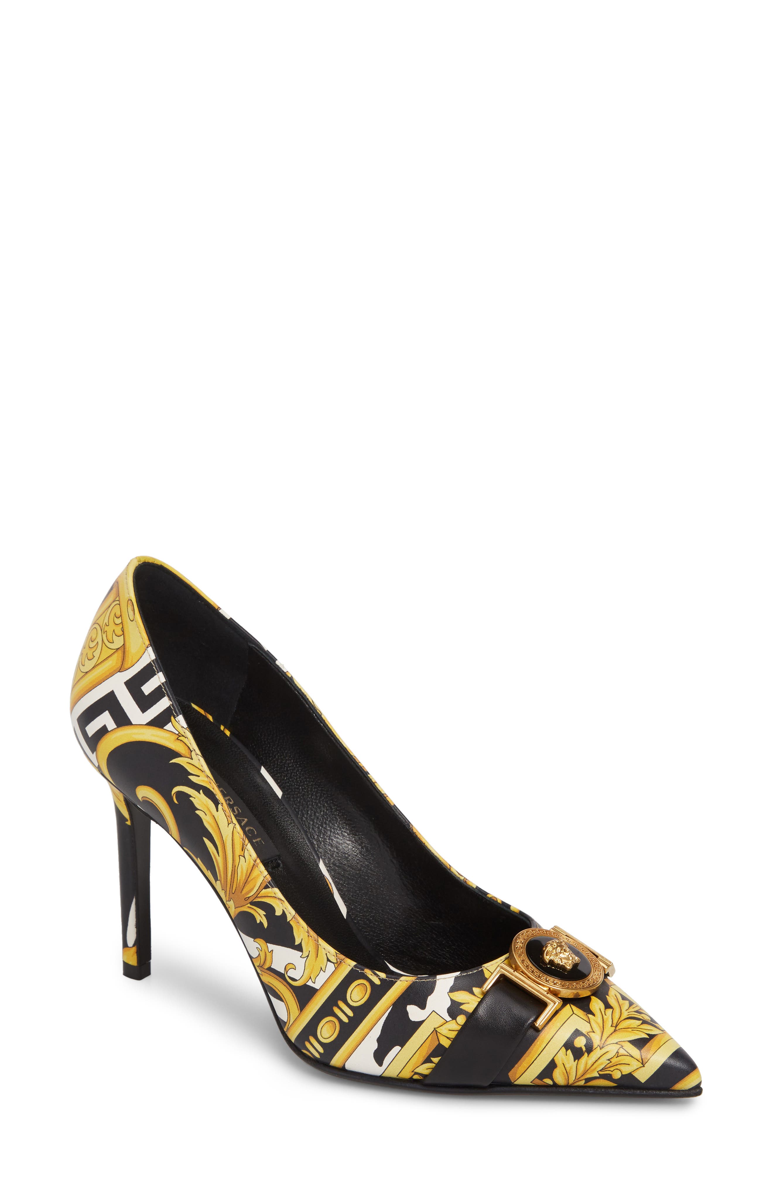 Versace Savage Barocco Pointy Toe Pump (Women) Nordstrom